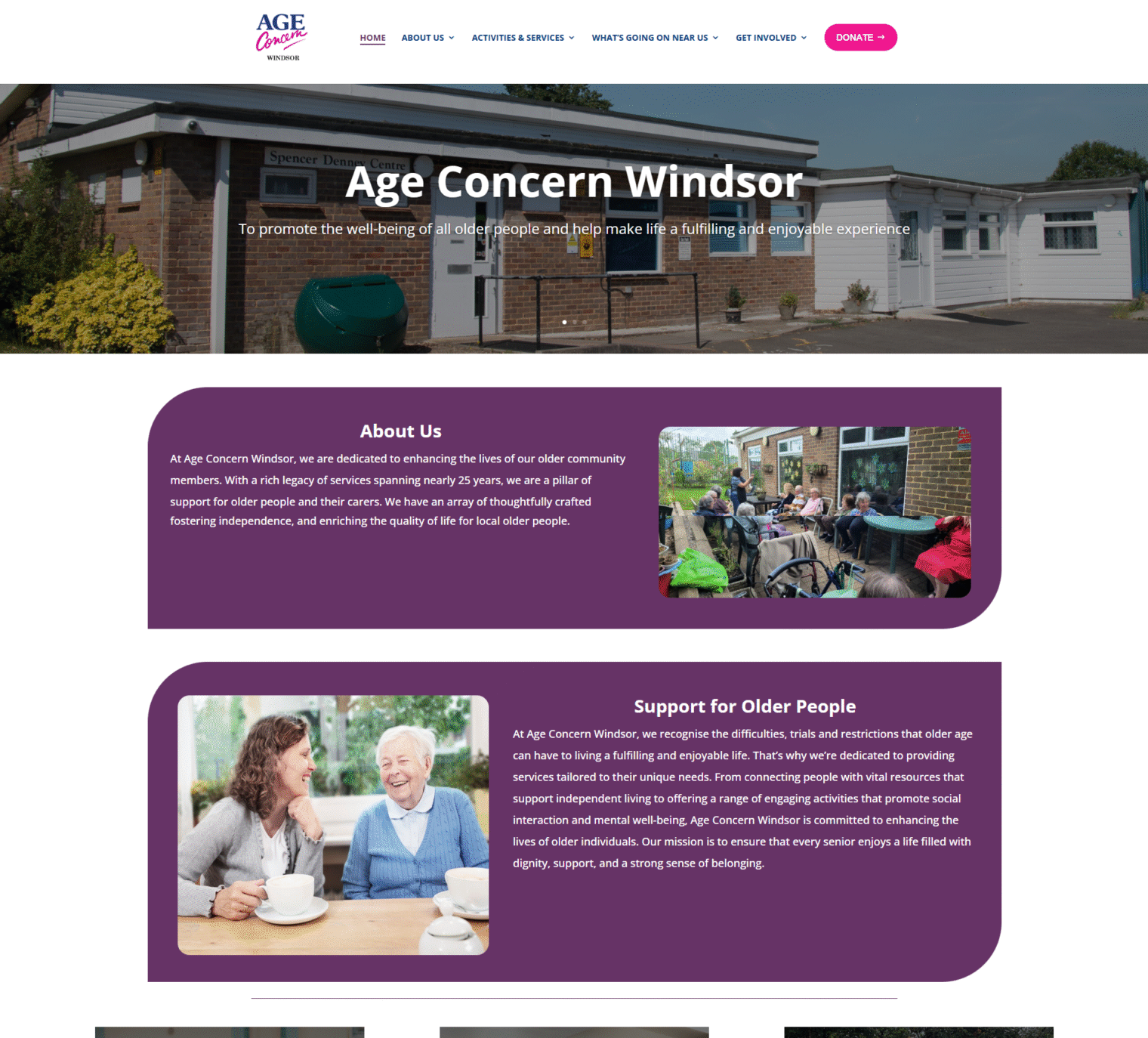 Age Concern Windsor website redesign,charity website design,Website for Age Concern Windsor,web design &amp; hosting,Age Concern Windsor Website Redesign,mobile-friendly,New website design
