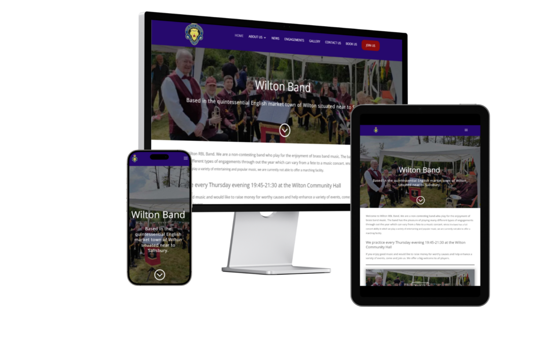 Wilton Brass Band Website & Hosting Case Study